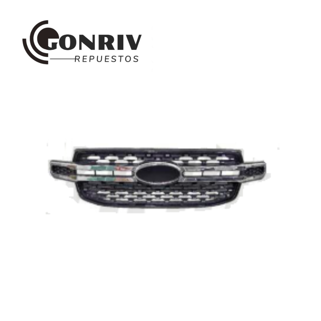 MASCARA FORD RANGER 2023 EN ADELANTE - CROMADA -