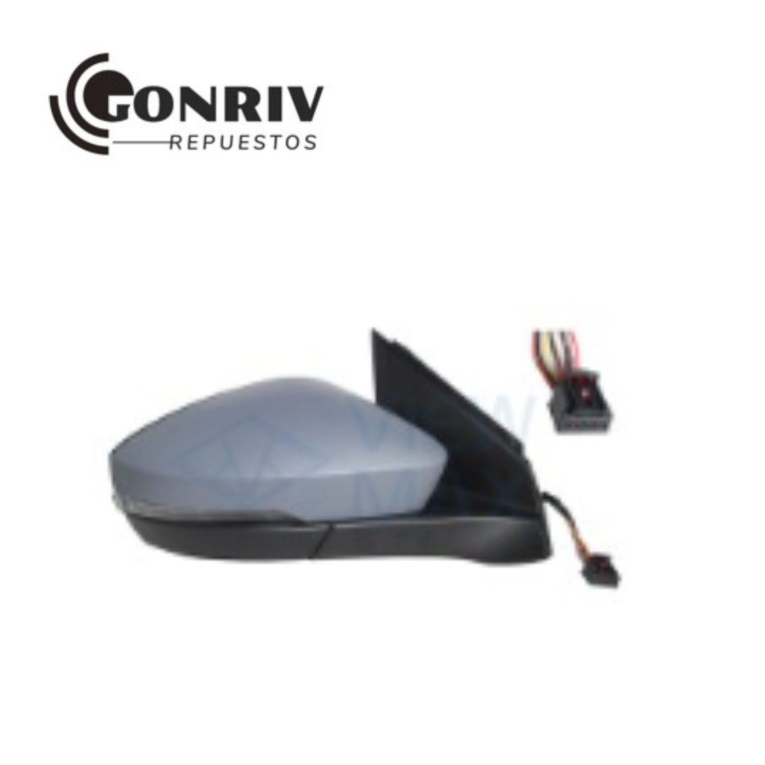 ESPEJO DERECHO VOLKSWAGEN T-CROSS 2019/2024 - CON DEFROSTER - CON BLINKER - PARA PINTAR - 2GM857508L9B9 2GM857522 2