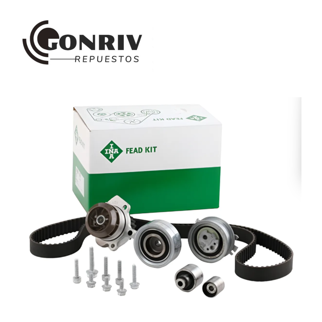 KIT DE DISTRIBUCION CON BOMBA DE AGUA VOLKSWAGEN AMAROK 2.0D 2010/2024 - CORREA 160 DIENTES - ORIGEN ALEMANIA - 058109244 03L121011J