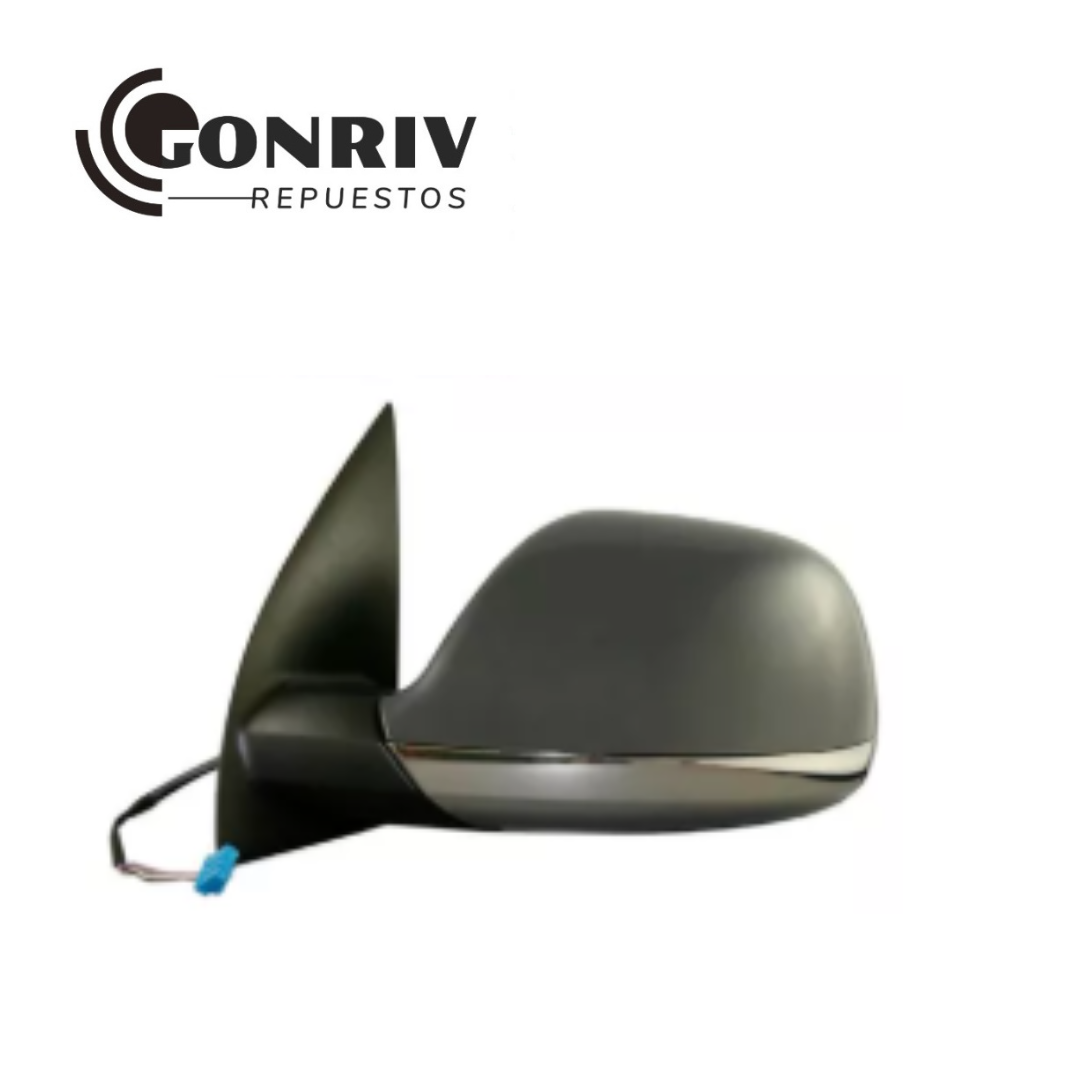 ESPEJO IZQUIERDO ELECTRICO VOLKSWAGEN AMAROK 2013/2024 - ABATIBLE ELECTRICAMENTE - BASE CROMADA - PARA PINTAR - CON DEFROSTER - ENCHUFE/CONECTOR GRIS - 2h1857507cnryp 2h0857521c