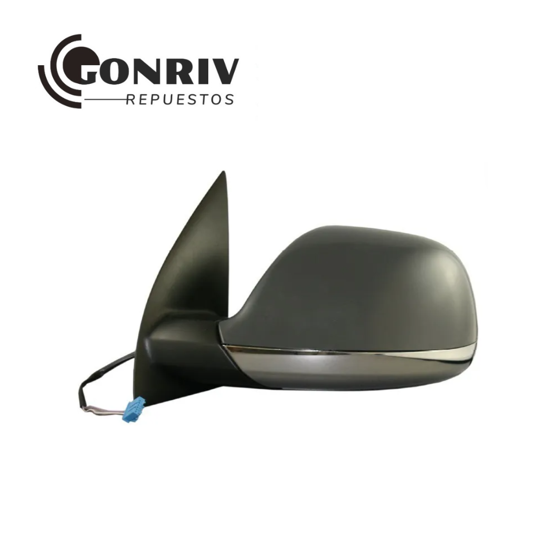 ESPEJO DERECHO VOLKSWAGEN AMAROK 2010/2024 CROMADA ELECTRICO / CON DEFROSTER / PARA PINTAR - ENCHUFE AZUL -
