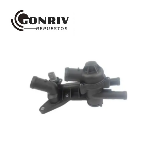 TERMOSTATO COMPLETO VOLKSWAGEN POLO 2002/2006 FOX 2005/2011 SKODA FABIA 2008/2010 87 GRADOS - REEMPLAZO TO111401 - 03C121111B