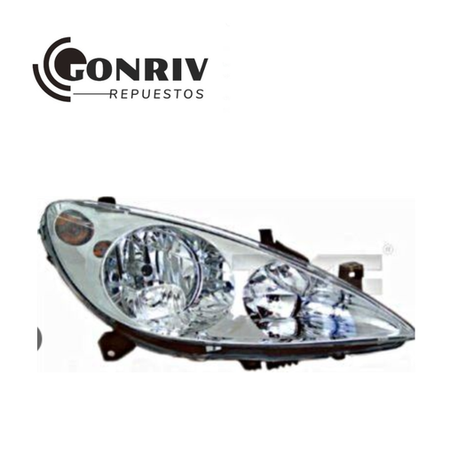 OPTICO IZQUIERDO PEUGEOT 307 2001/2005 SIN NEBLINERO - REGULACION ELECTRICA - 6204Z2