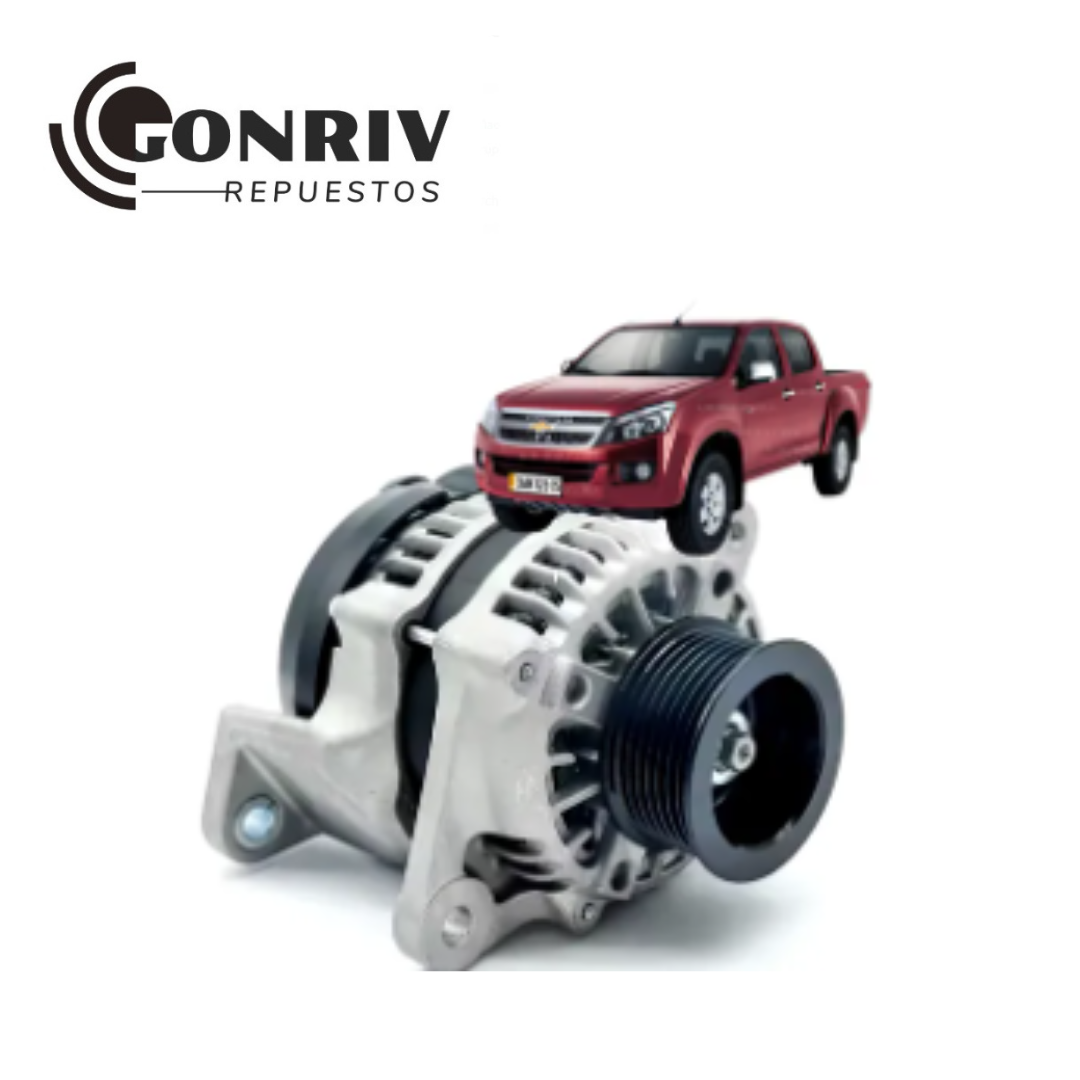 ALTERNADOR CHEVROLET DMAX 2.5 2015/2021 - TIPO DENSO - 12 VOLTS - 90 AMPS - ROTACION SENTIDO DEL RELOJ - POLEA S7 - 8-98229071-1