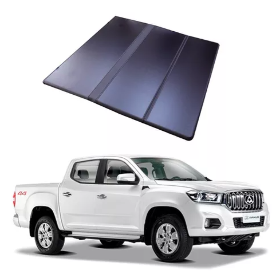 CAPOTA RIGIDA TRIFOLD MAXUS T60 DOBLE CABINA 2017/2021 - INCLUYE 2 LUCES LED INTERIORES - ht-t60-01
