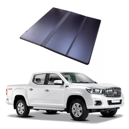 CAPOTA RIGIDA TRIFOLD MAXUS T60 DOBLE CABINA 2017/2021 - INCLUYE 2 LUCES LED INTERIORES - ht-t60-01